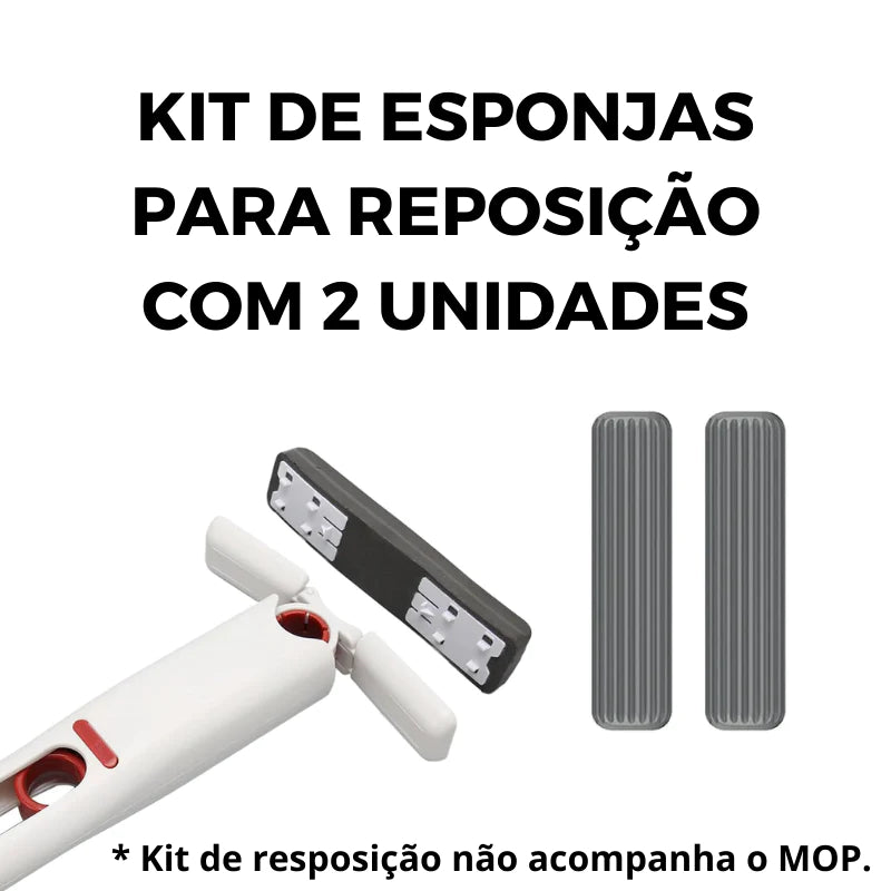 KIT de Esponjas para Reposição do Mini MOP Smart Cleaner - Limpador Inteligente