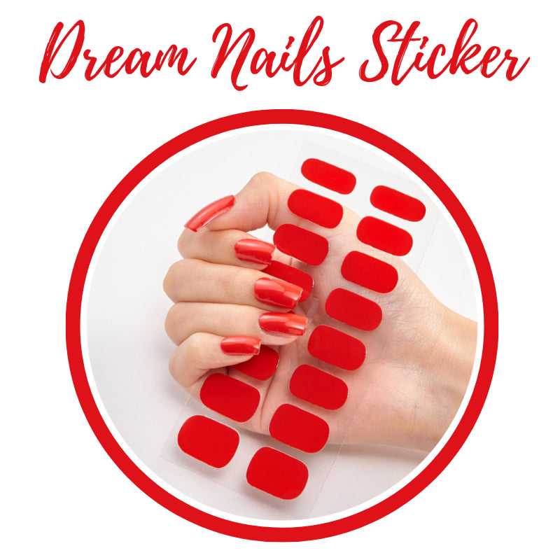 DREAM NAILS STICKER - ADESIVOS PERFEITOS PARA UNHAS - KIT COM 6 CORES + BRINDE