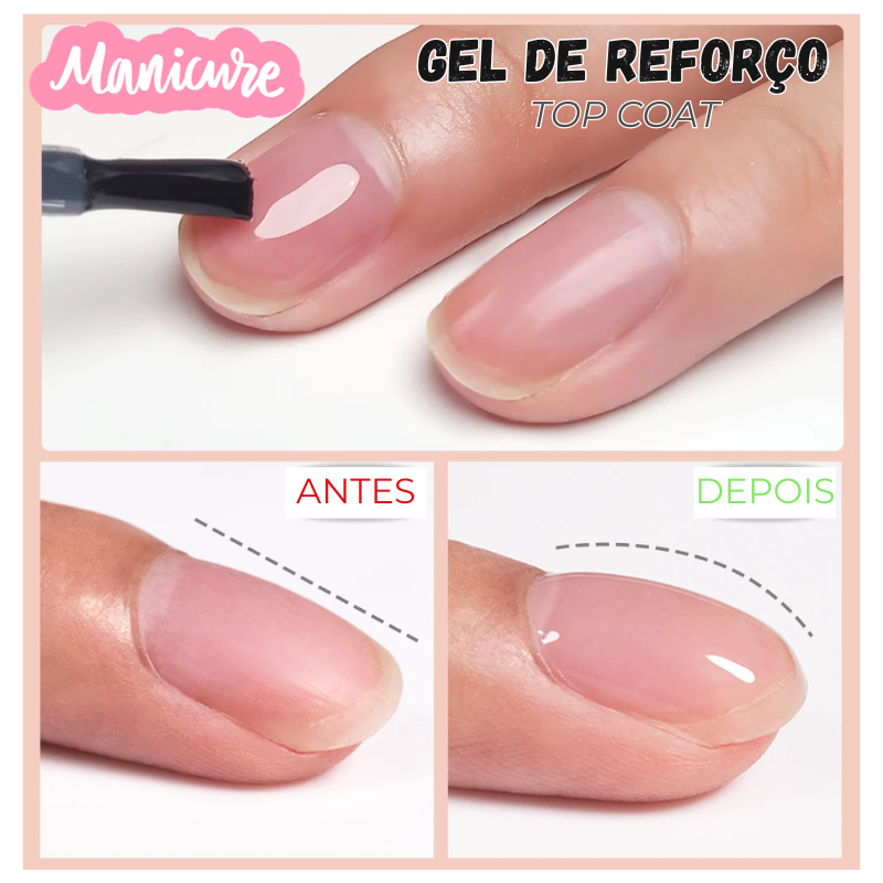 GEL DE REFORÇO PARA AS UNHAS - TOP COAT