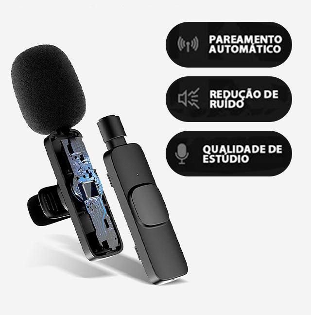 SonusPro - Microfone de lapela sem fio | LEVE 2 PAGUE 1 - N18 Store